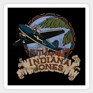 Lucasfilm Indiana Jones Adventure Plane Vintage Magnet